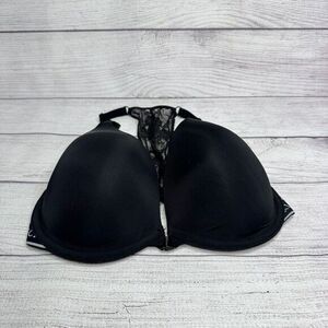 Victoria's Secret T-Shirt Lightly Lined‎ Black Lace Bra with Memory Foam 32DDD